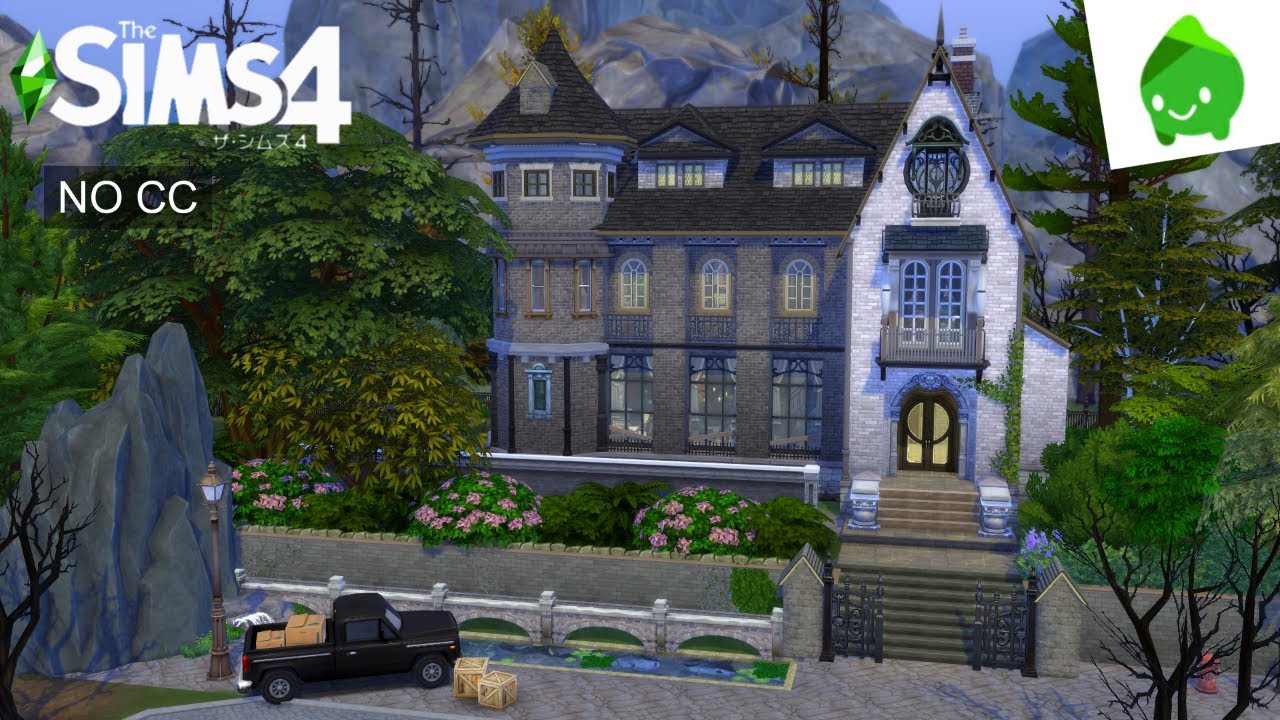 Haunted House | The Sims4 Paranormal | NO CC | stop motion build【シムズ４建築】呪われた洋館