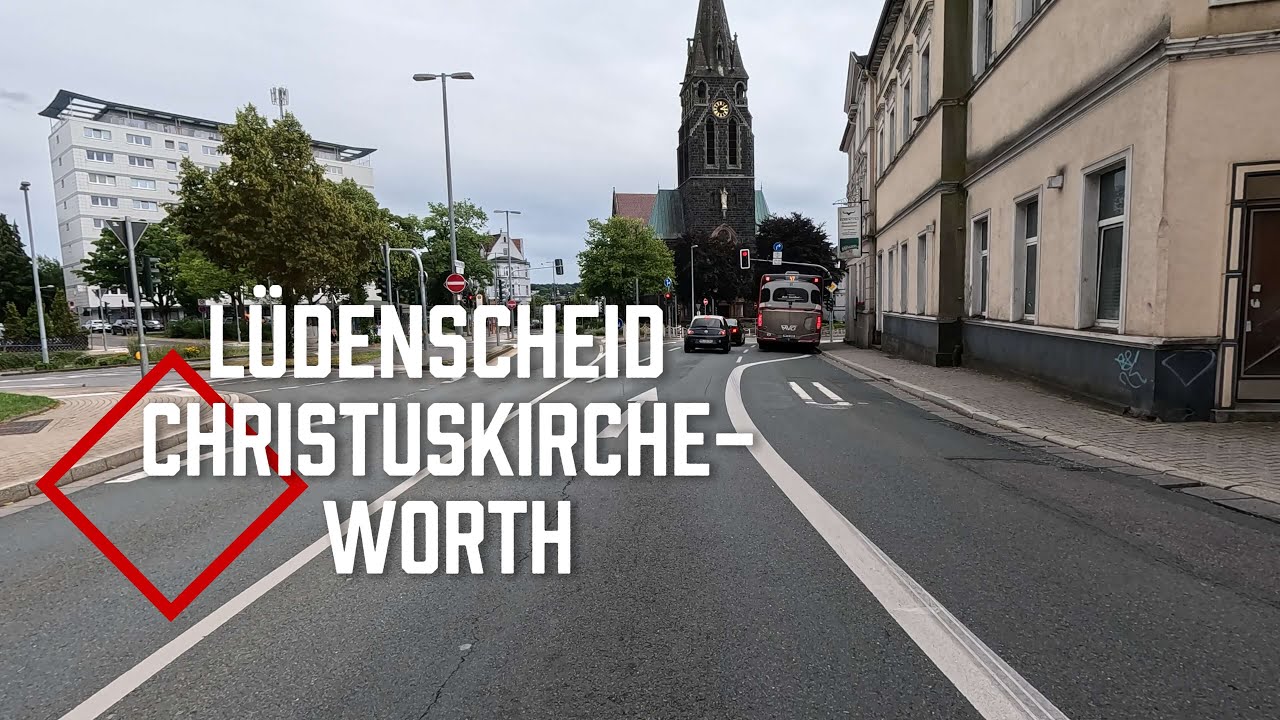 Lüdenscheid Christuskirche ➝ Worth | 4K E-Bike Tour durch den Alltag in NRW