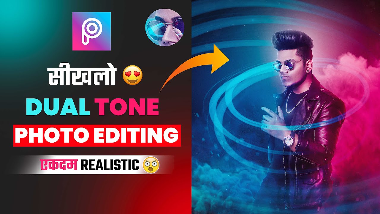 DUAL TONE EFFECT - Photo Editing Tutorial in PicsArt - Taukeer Editz