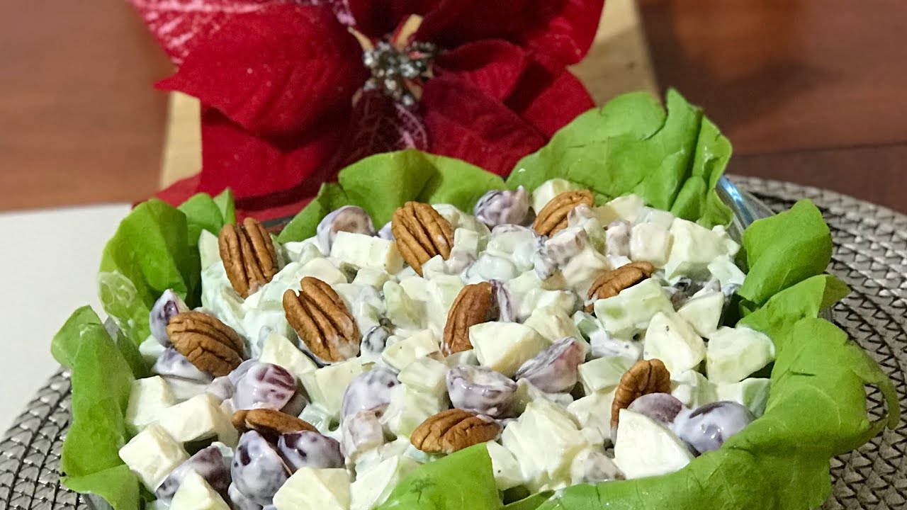 Ensalada de Manzana Waldorf - Ensalada Navideña