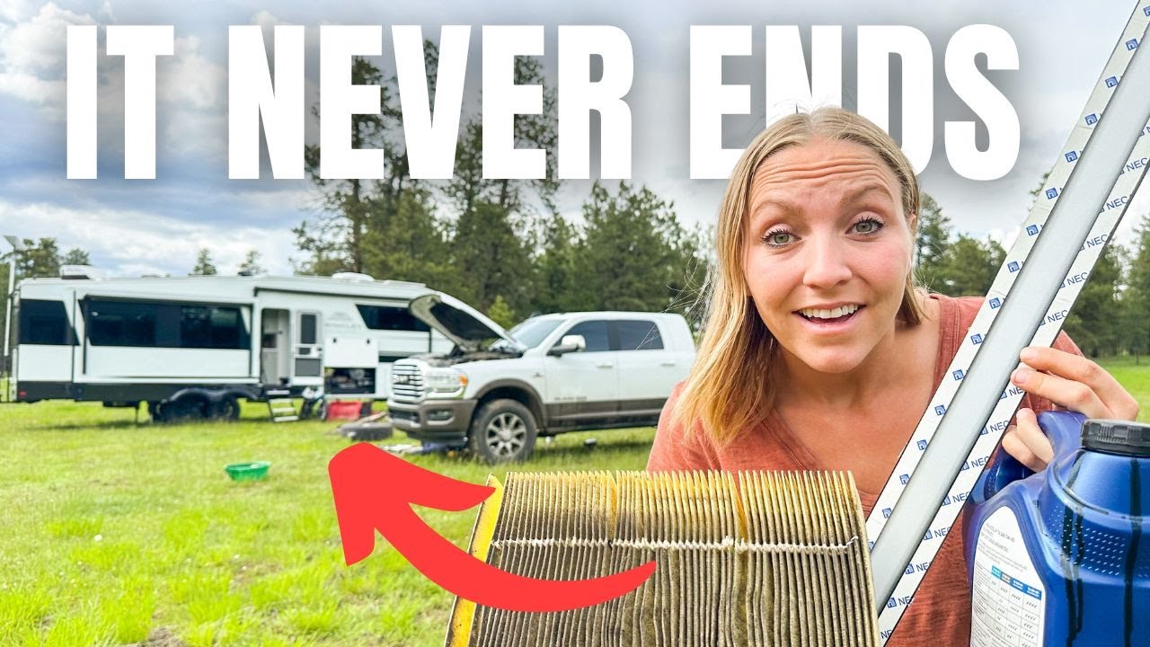 Maintenance on our NEW RV and Truck...Welcome to Full Time RV Living