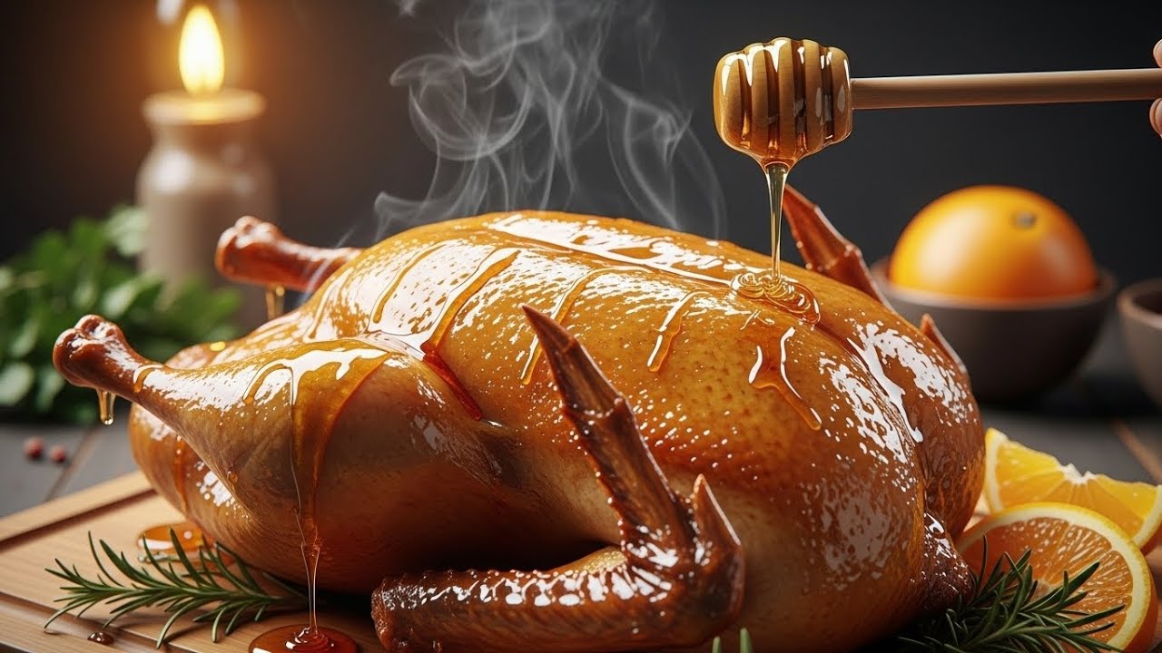 🍯🔥 Honey Roast Duck Recipe | Crispy Skin, Juicy Meat & Sweet Aroma