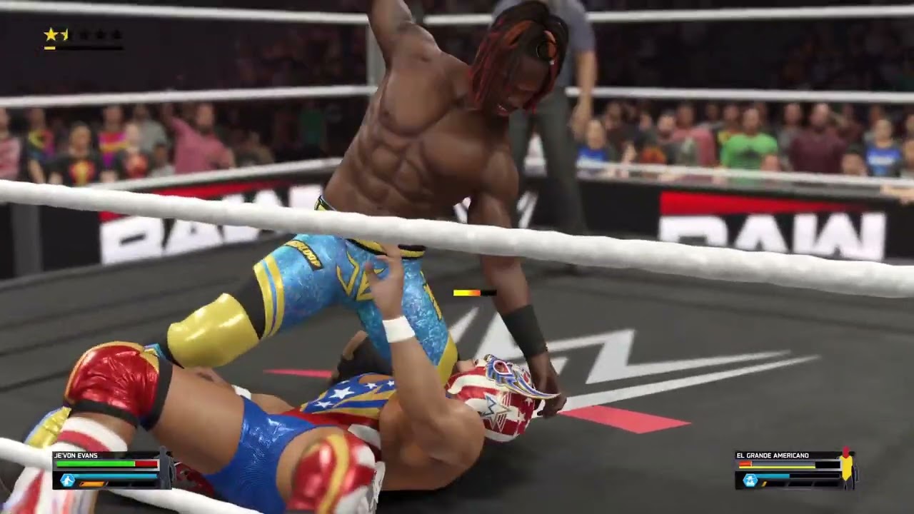 WWE 2K25 - Je'von Evans vs. El Grande Americano