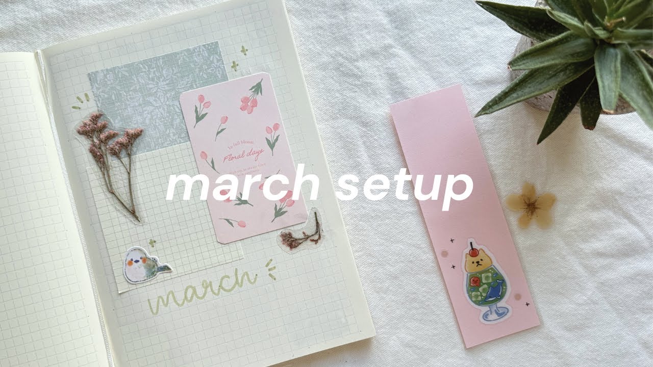 march 2025 setup 🌱 laminator ideas