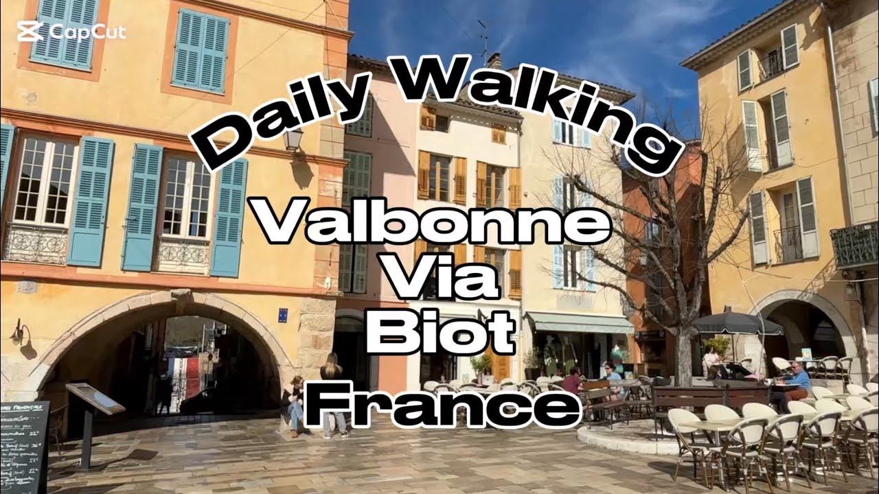 Daily #walking : Valbonne via Biot - there & back