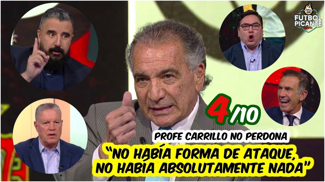 MARIO CARRILLO NO PERDONA y CALIFICA con &ldquo;4 de 10&rdquo; a M&Eacute;XICO y AGUIRRE ante PORTUGAL | Futbol Picante