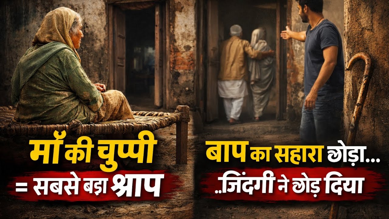 “माँ की चुप्पी और बाप की लाठी | औलाद को मिली कर्म की सज़ा” ♥️