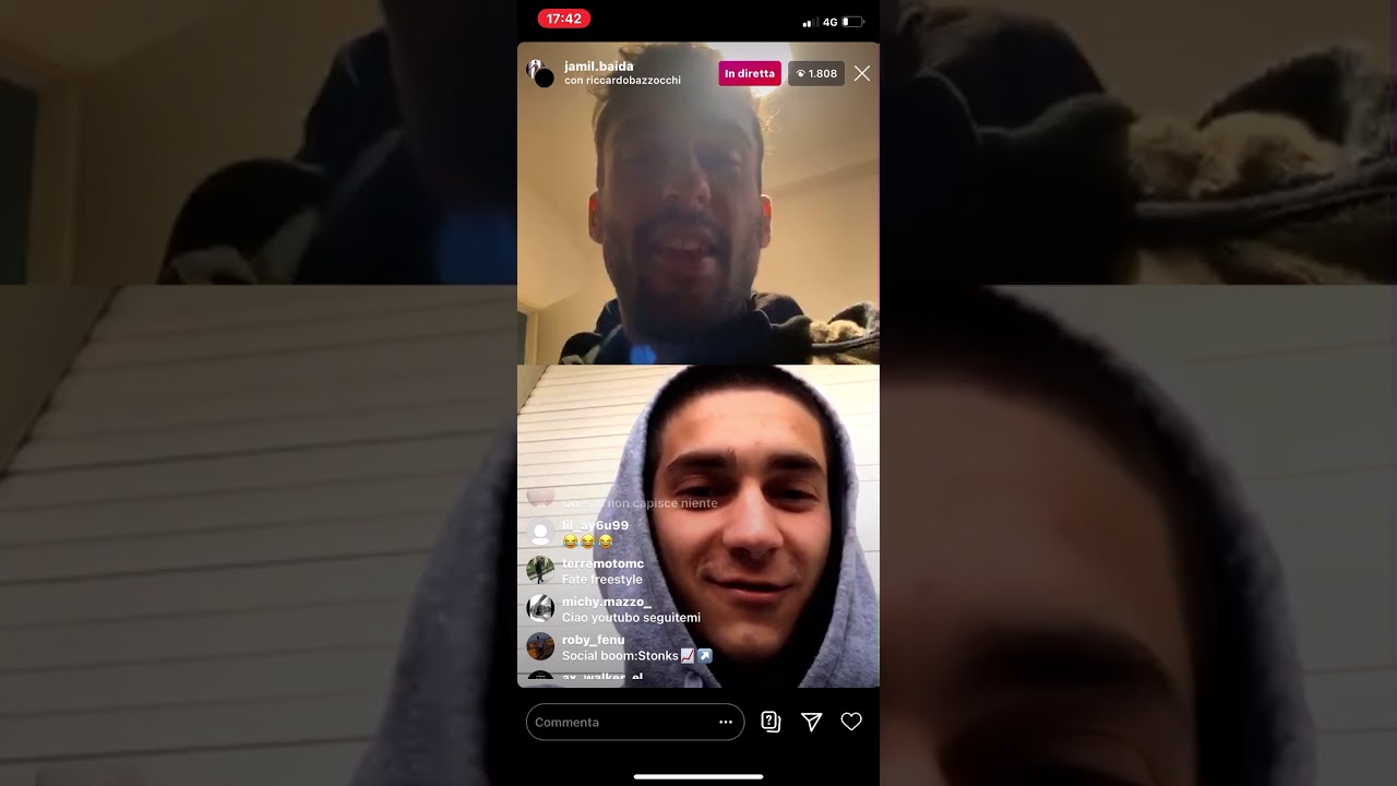 Ragazzo prende a parole Jamil in diretta Instagram