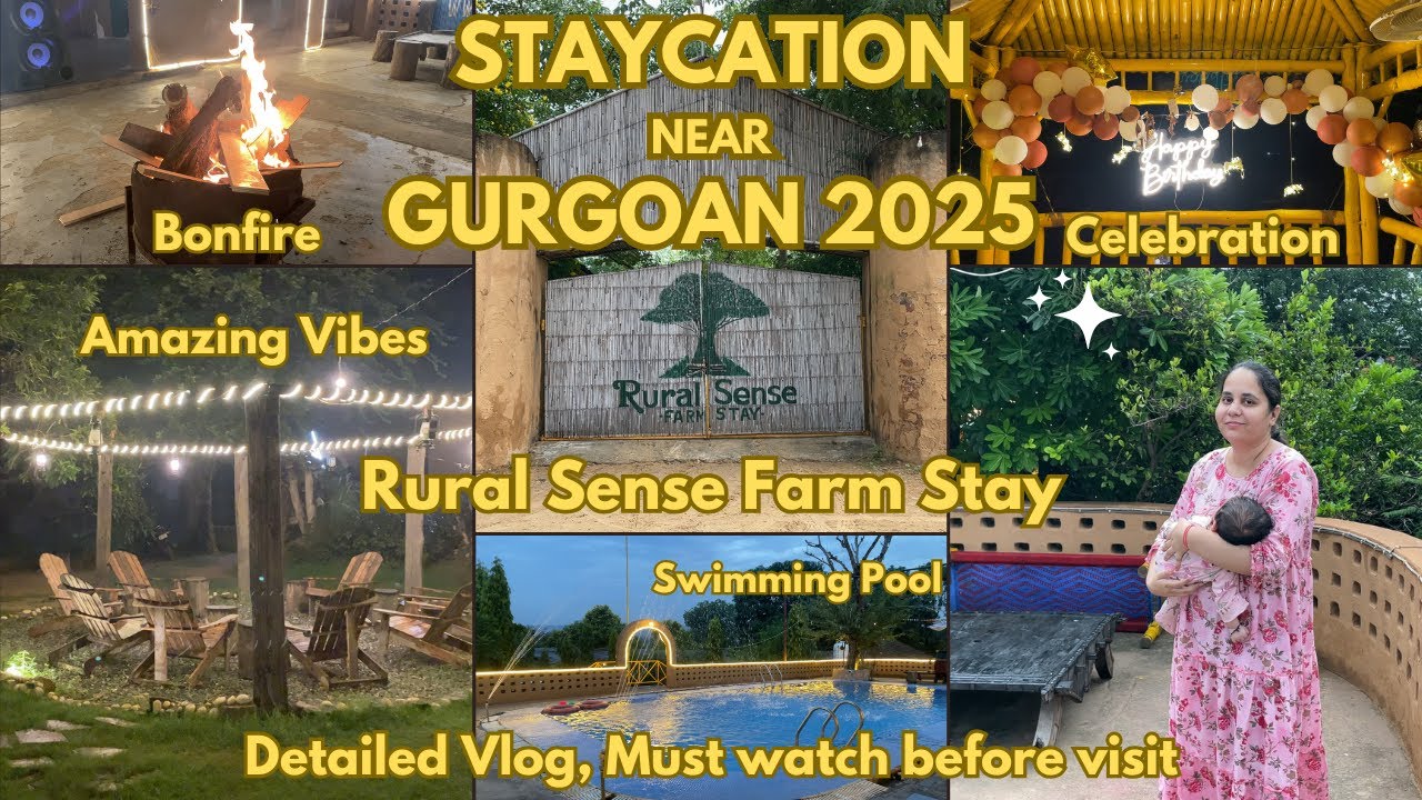 Staycation near Gurgaon | Rural Sense Farm Stay 2025 | Staycation in Rs 2800 | Weekend Getaways |