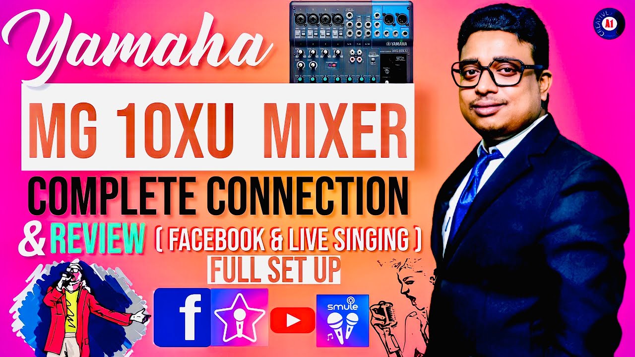 Yamaha MG 10XU  Mixer Complete Review for Facebook Live Singer | Effect setting | PAD HPF switch