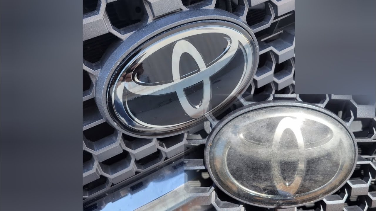 TOYOTA TUNDRA GRILL EMBLEM FADED & SCRATCHED RESTORATION
