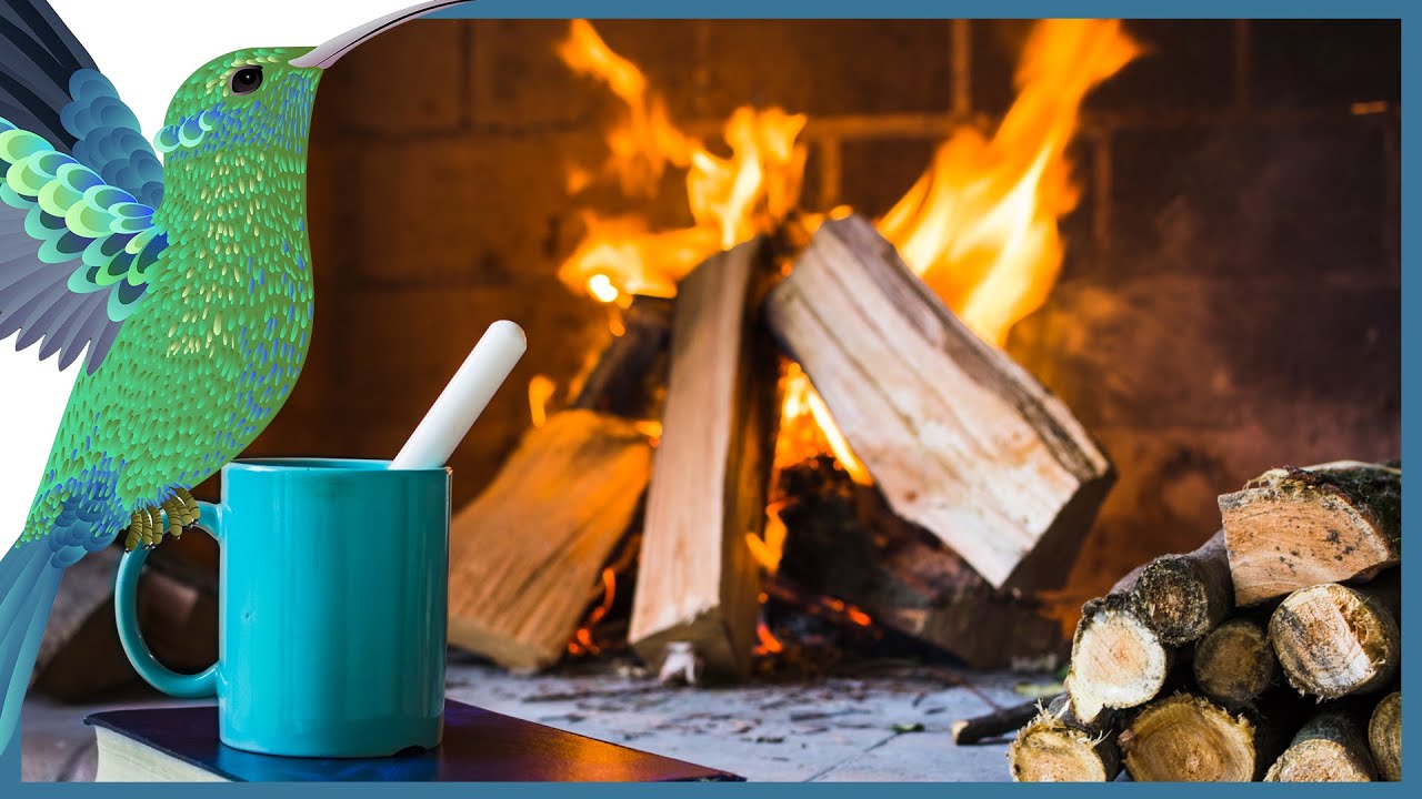 FIREPLACE - Firewood Crackling Sound - RELAX,  Meditation, Stress Relief, Study, Work, Sleep