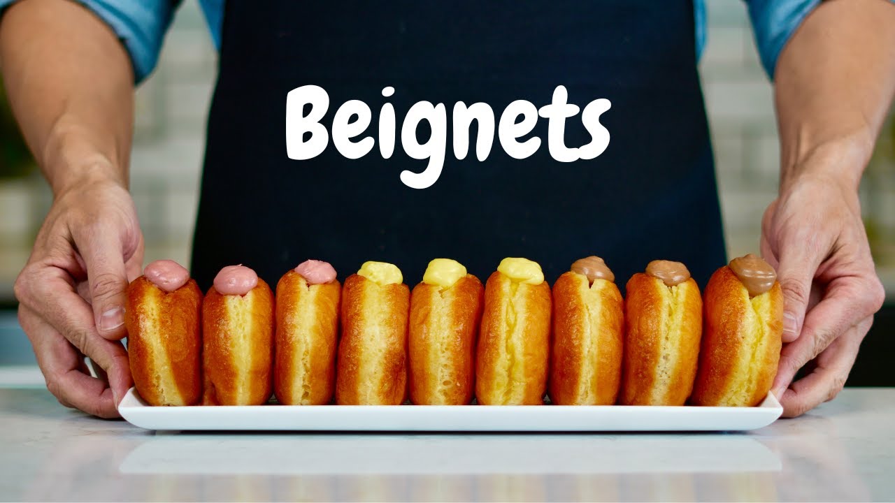 Рецепт бенье: 3 вкуса (ваниль, малина и шоколад) на любой вкус!