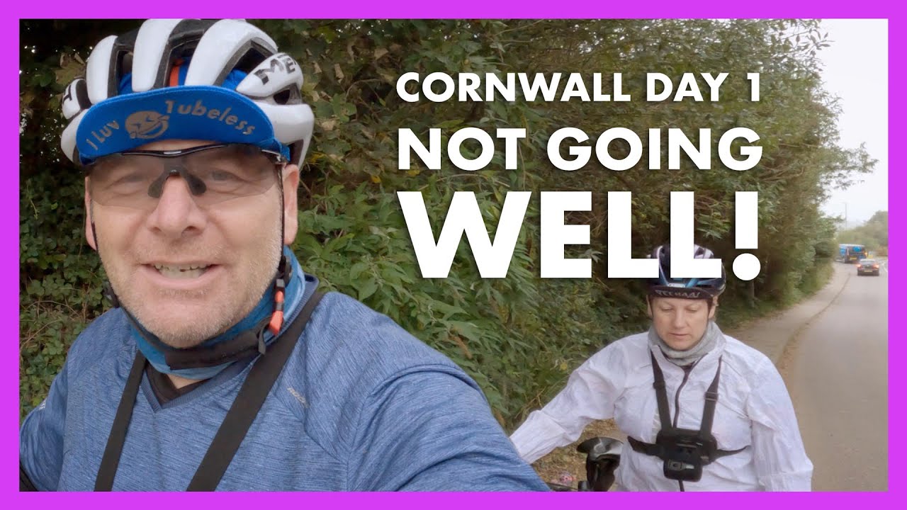 Cycling In Cornwall Day 1 Mech Hanger Snaps | Could Be The End Of The Trip Before It's Even Started