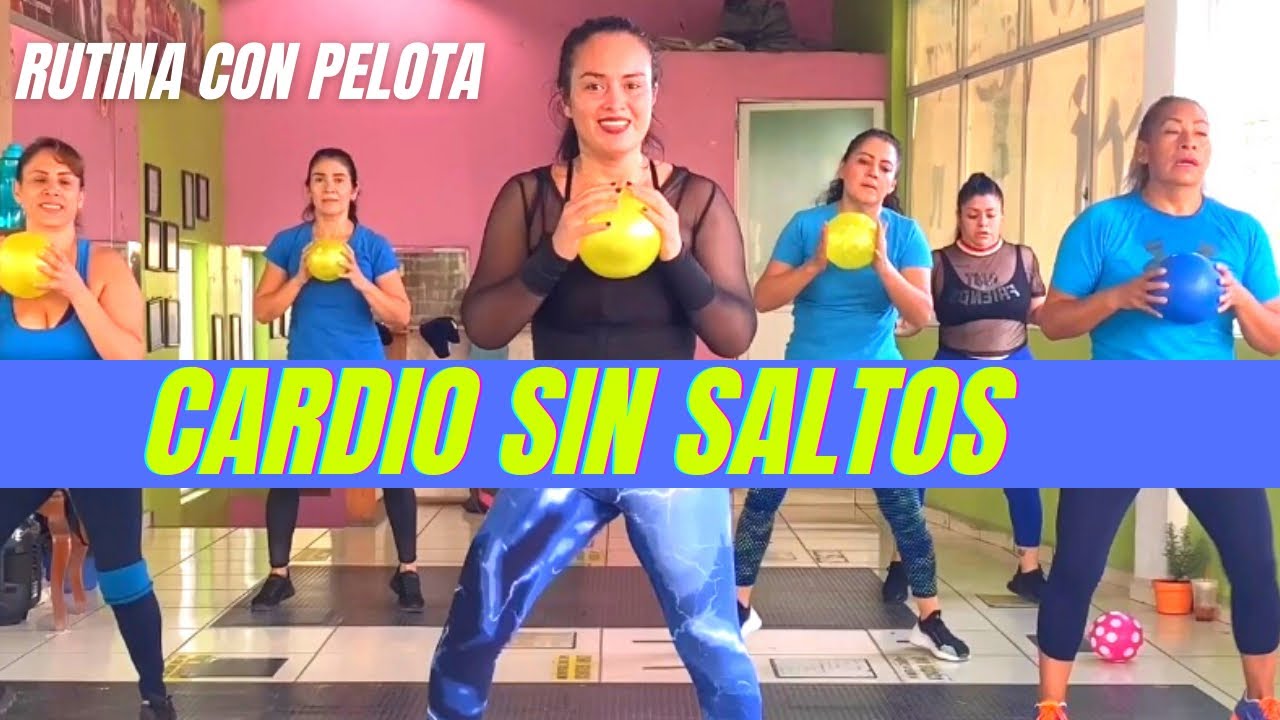 Cardio SIN SALTOS para ADELGAZAR y TONIFICAR | Cardio con PELOTA | Rutina quemagrasa