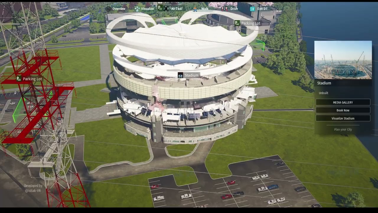 Interactive Touchscreen Application Unreal Engine 5 Stadium presentation | Digital Twin