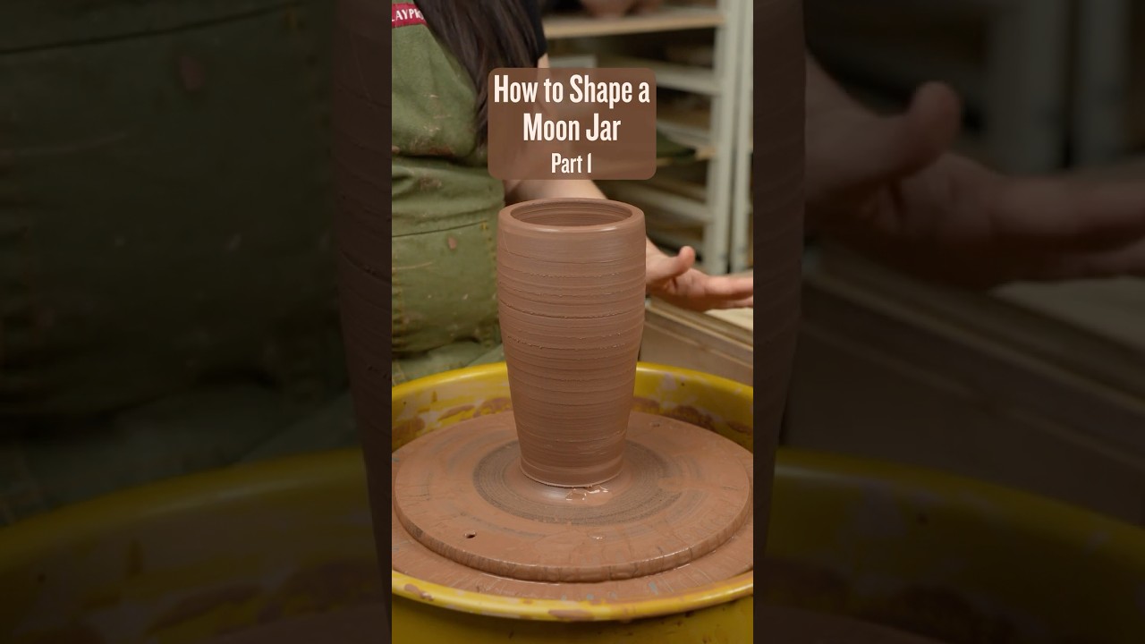 How to Shape a Moon Jar Part 1 #potterytutorial #ceramicart #pottery #ceramic #ceramicpottery #clay