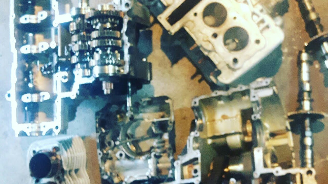 Motor zerlegen, trennen von einer Yamaha XJ 600 teil 2. Hobby Schrauben in der Garage