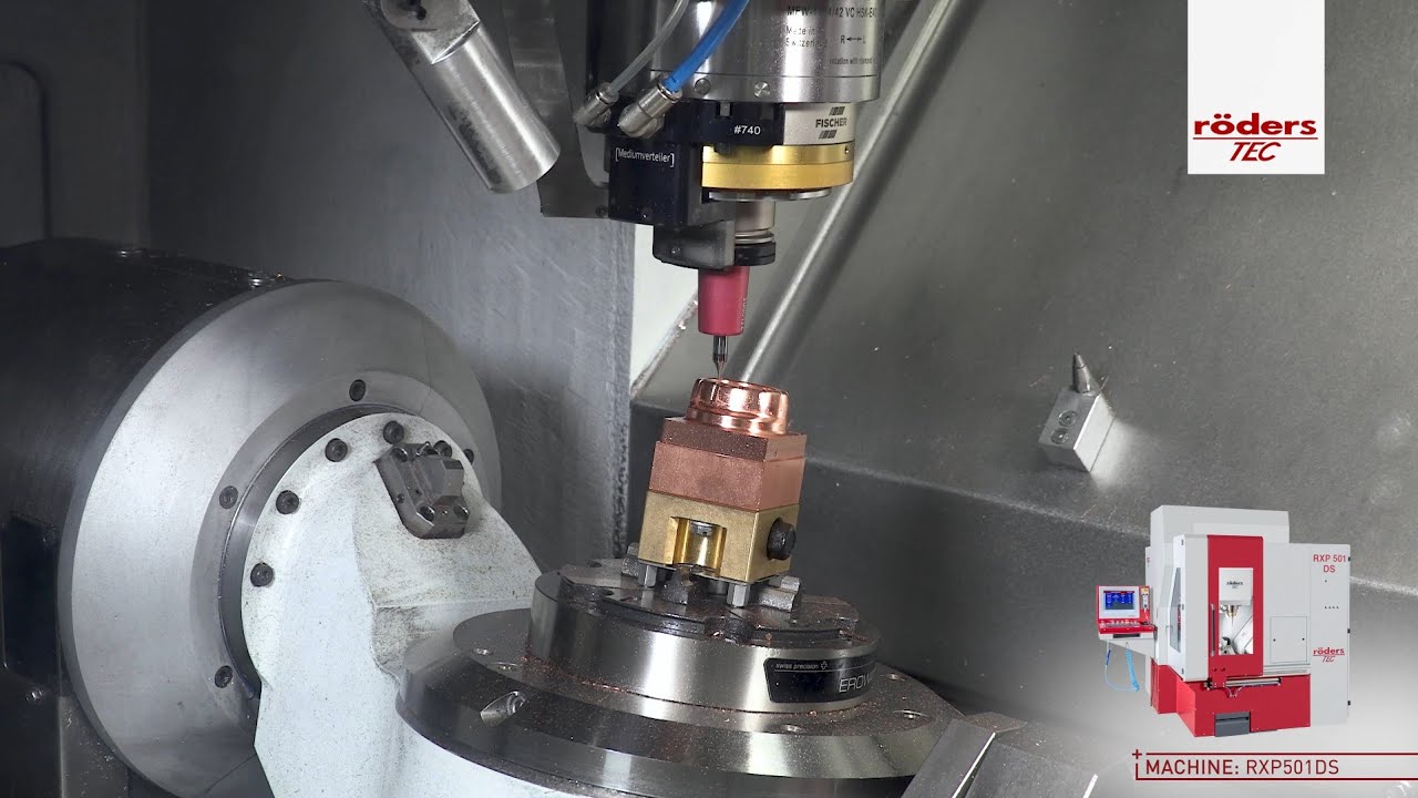 Ultra-Dynamic Copper Electrode Machining on Roeders RXP501DS | RACECUT® in Action!