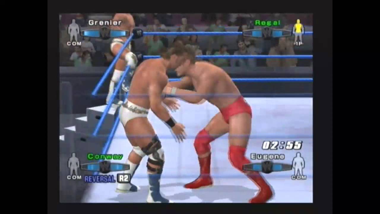 WWE Smackdown vs Raw 2006 - PS2 Gameplay - La Resistance vs Regal & Eugene