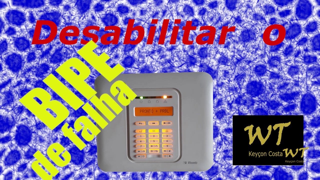 Como desabilitar o bipe de falha na VISONIC POWER MASTER10