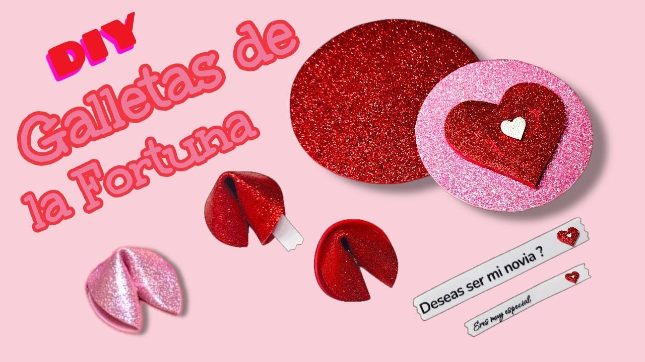 MANUALIDADES PARA SAN VALENTÍN | Idea para San Valentín | DIY fortune cookies 🥠 