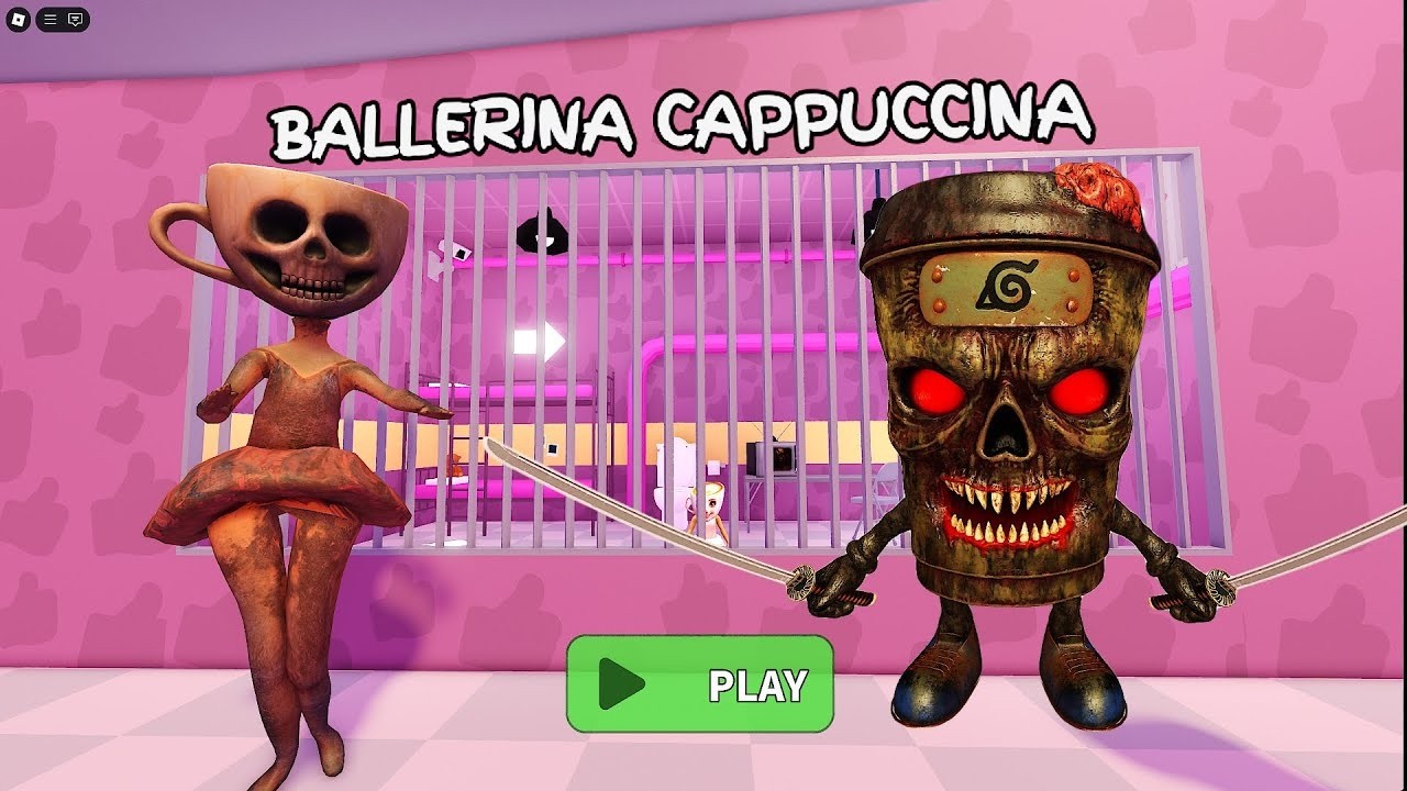 Escaped Evil Cappuccino vs Evil Ballerina SUPER CUTE! ☕💀🩰😍 (Full Gameplay 🥺)