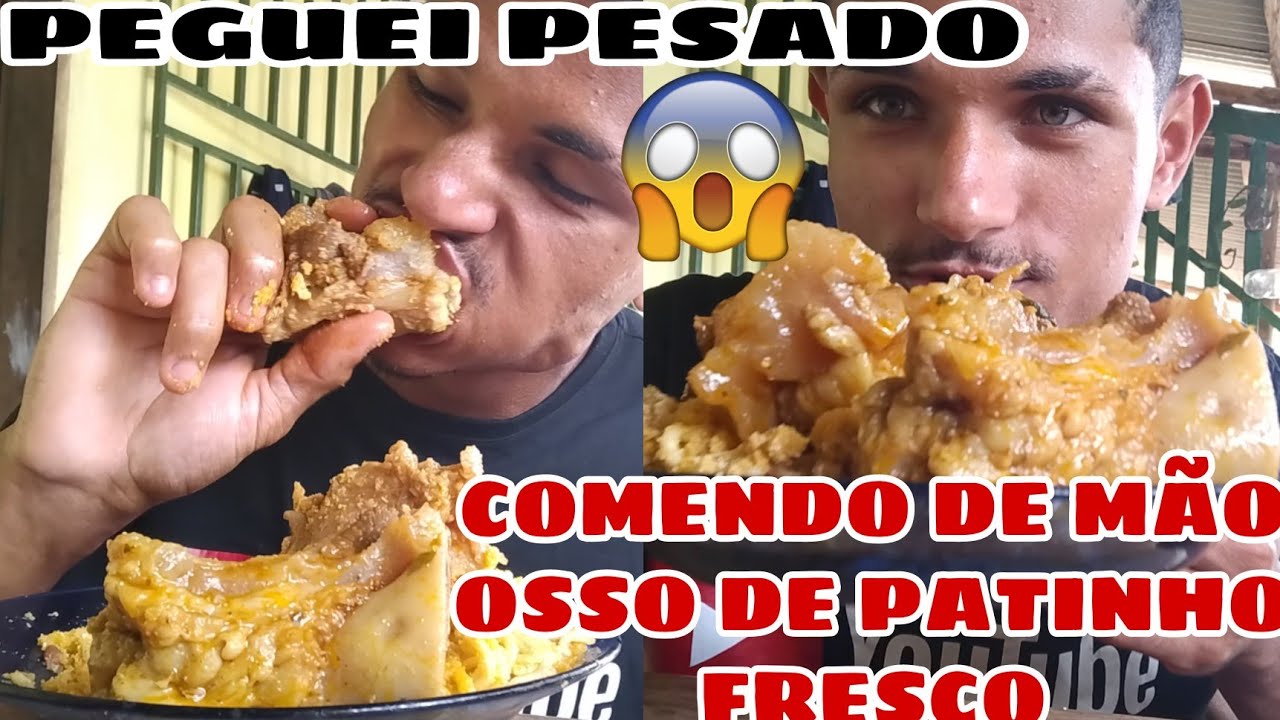 COMENDO DE MÃO / +1 MONTANHA DE OSSO DE PATINHO NA PANELA DE PRESSÃO 😱😋