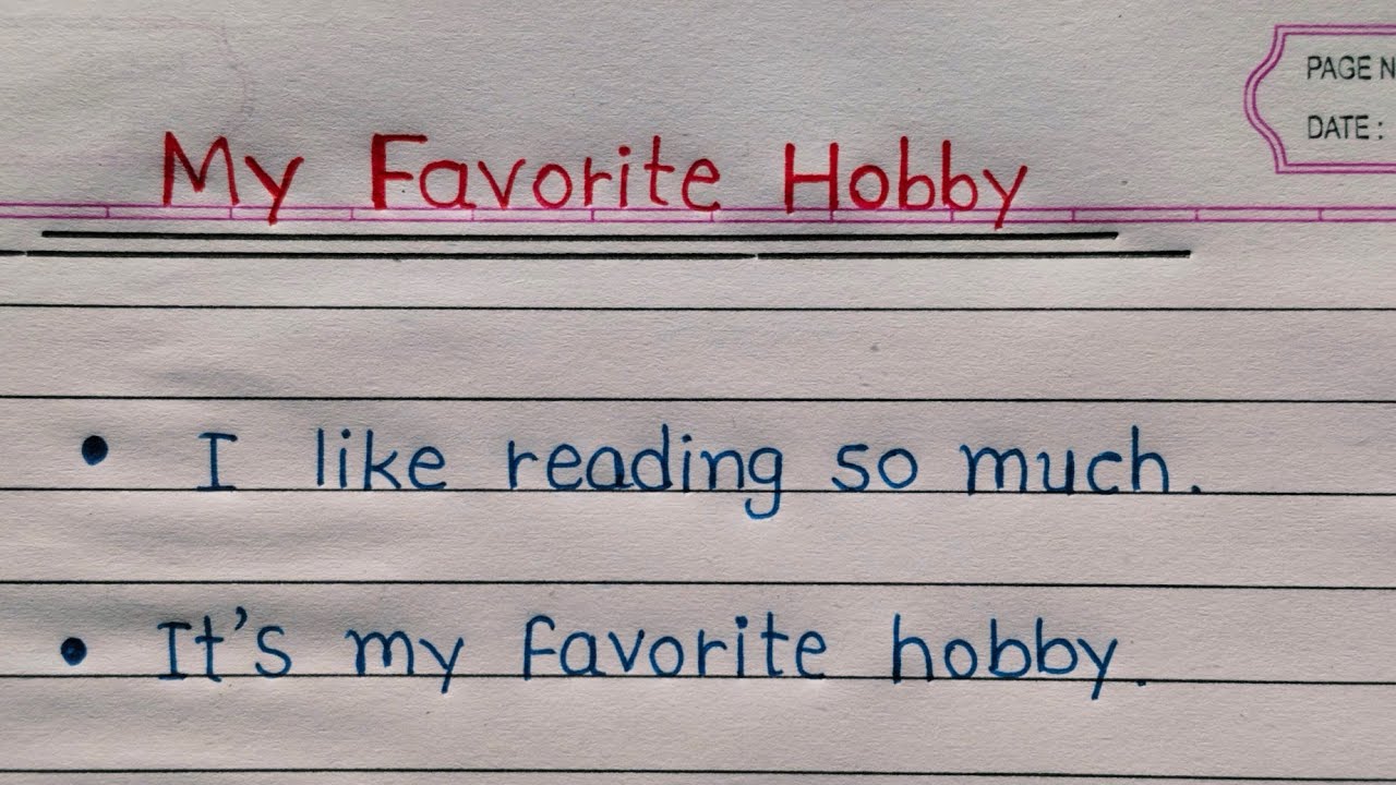 My favorite hobby essay || My hobby essay writing || AJ Pathshala ||