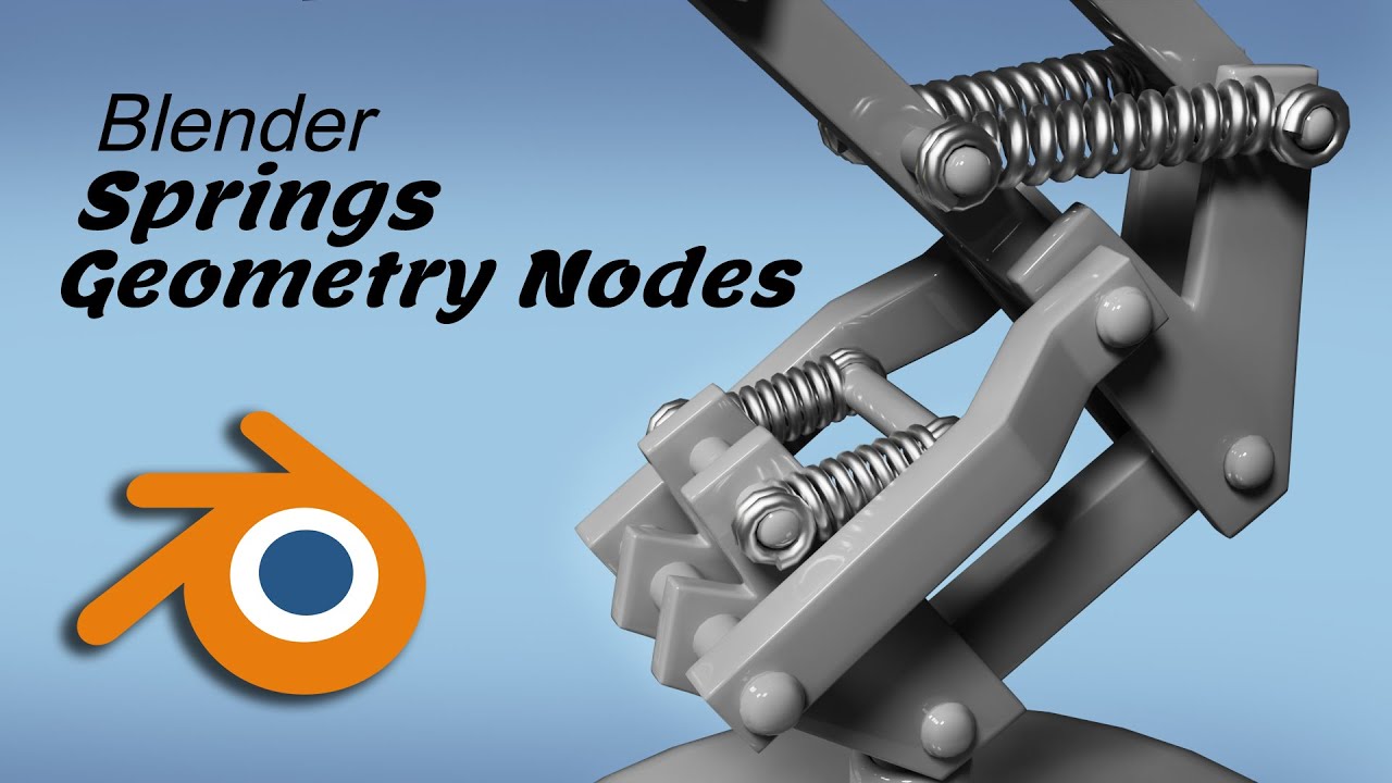 Blender Pixar Logo Creation Part 5: Springs Geometry Nodes