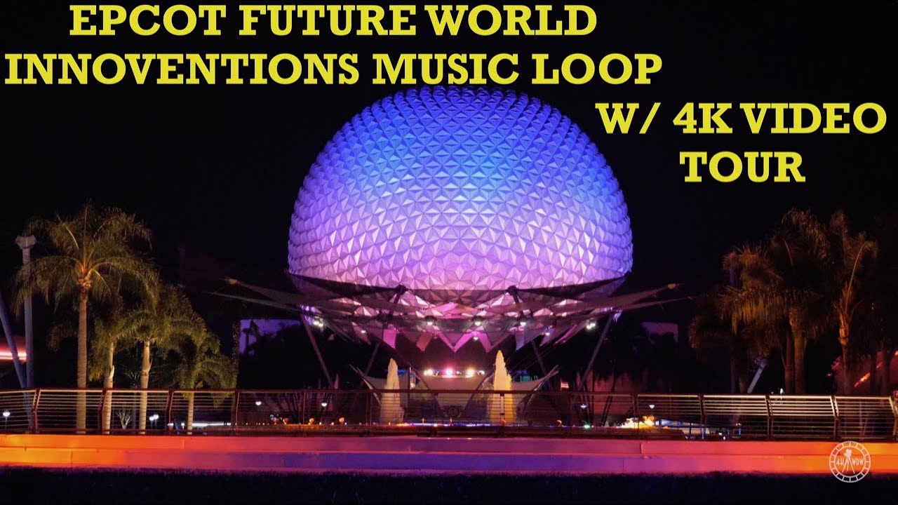 EPCOT Future World Innoventions FULL Music Loop W/ 4K Video Tour | Walt Disney World Florida 2020