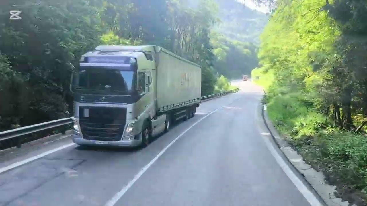 Driving in Slovakia, route 65, Turcek - Kremnické Bane - Kremnica