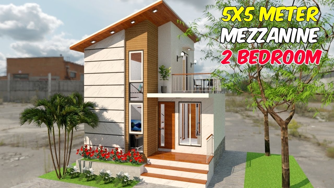 Keren Banget ! Rumah 1 Lantai 5x5 Tapi Muat 2 Kamar dan Ada Balkon
