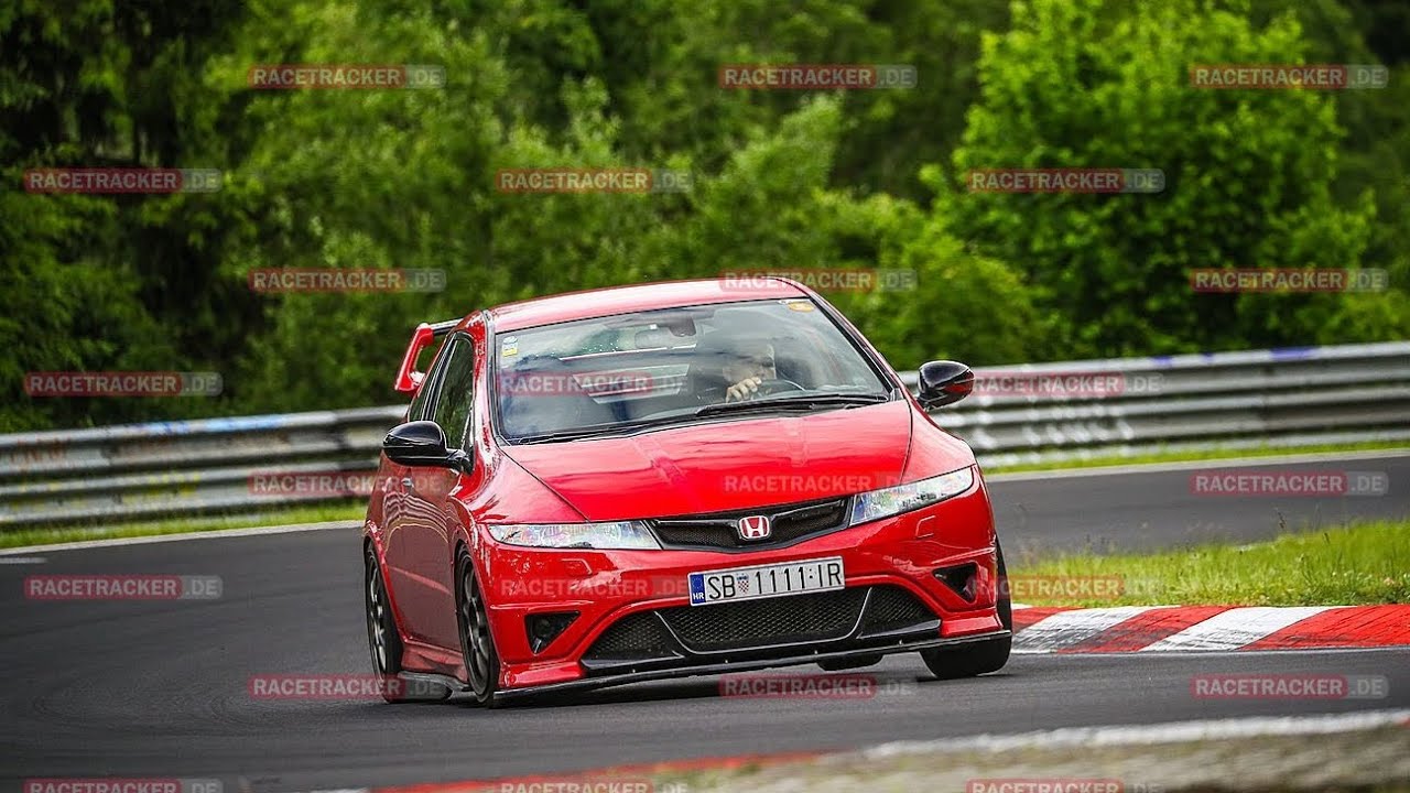 Nürburgring BTG under 9min,Honda Civic Type R Fn2