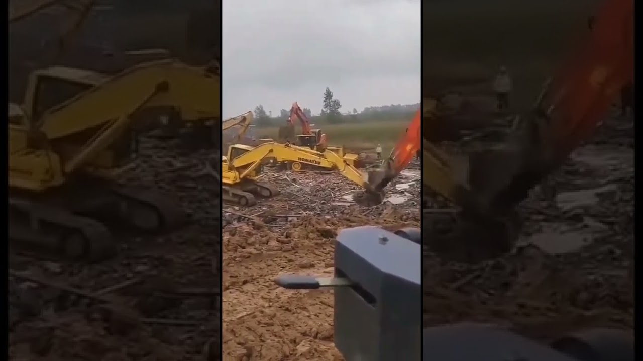 OMG excavator fight 