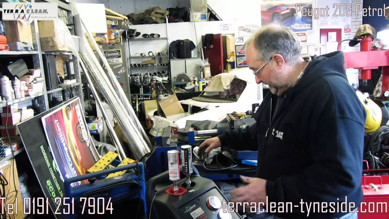 TerraClean applied to a petrol engine.