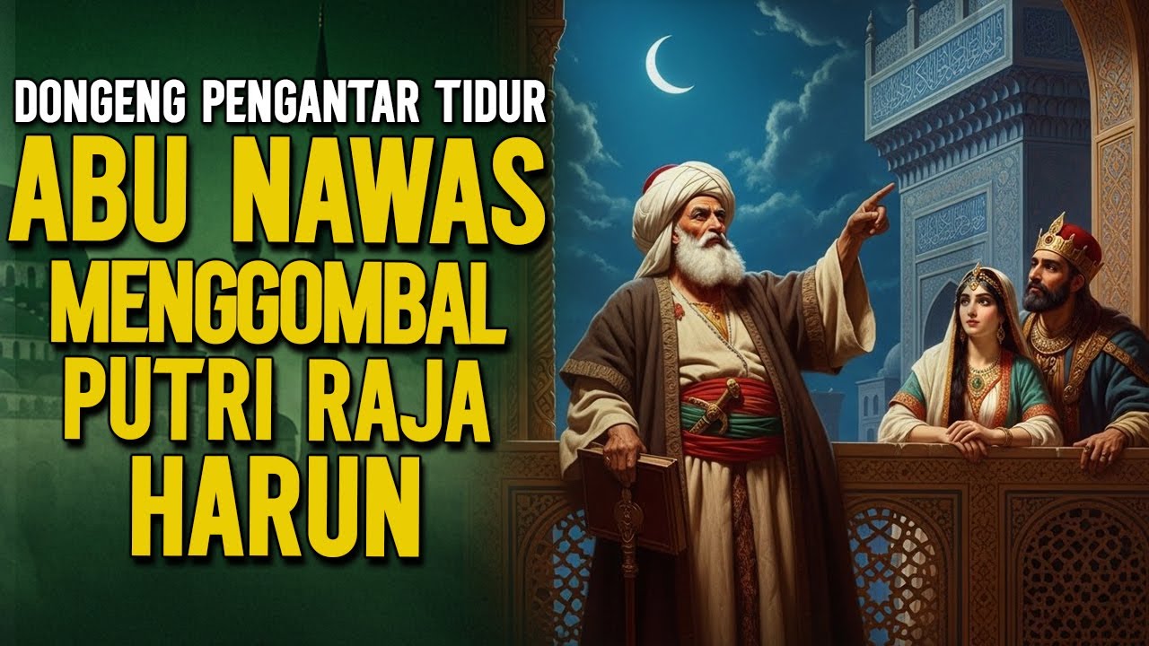 ABU NAWAS MENGIKUTI SAYEMBARA MENGGOMBAL PUTRI RAJA HARUN ALRASYID || DONGENG LUCU PENGANTAR  TIDUR