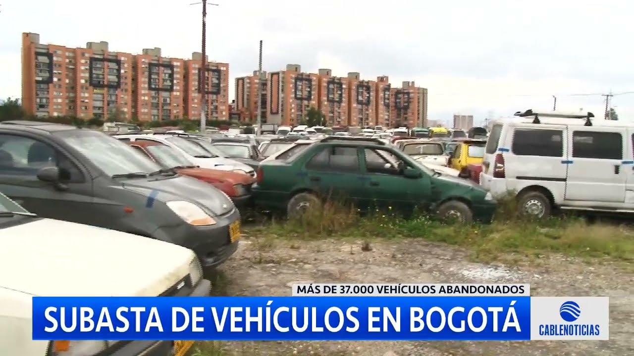 Subastarán más de 37.000 carros abandonados en Bogotá