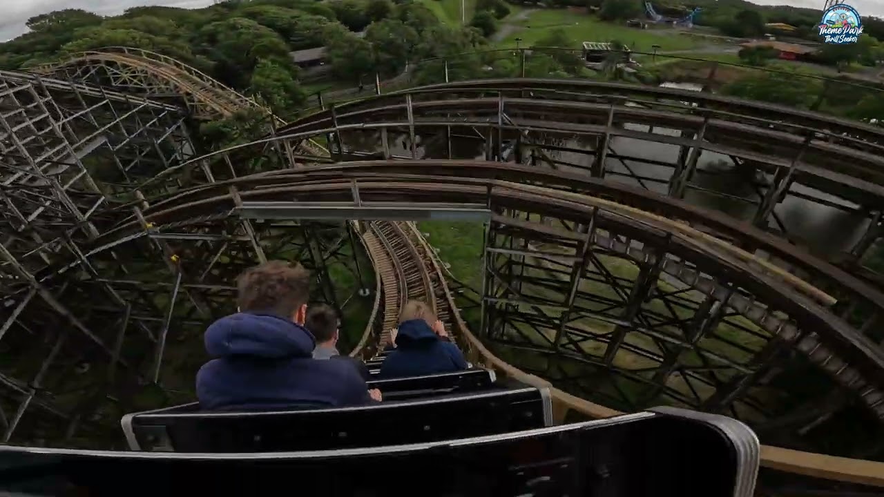 Megafobia RETRACKED [Back Row][4K POV] Reopened for 2023 - Oakwood Theme Park