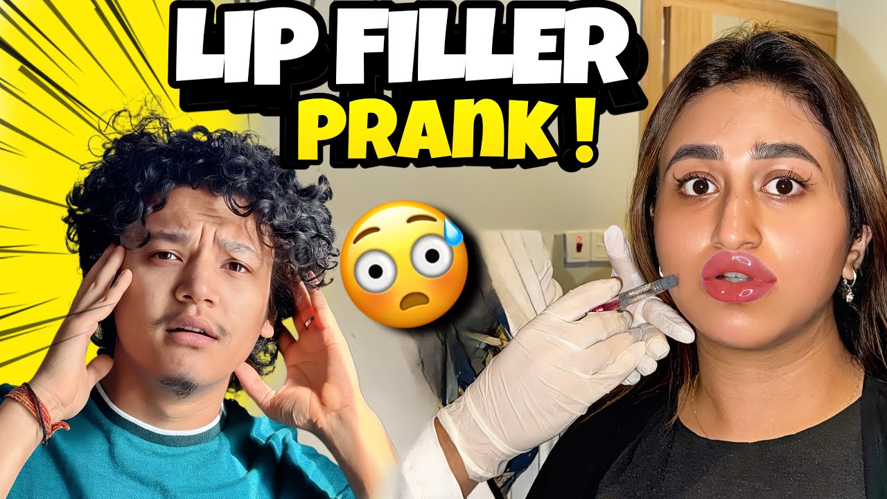 PRANKED MY HUSBAND WITH LIP FILLERS ! 😂 #alizehjamali 