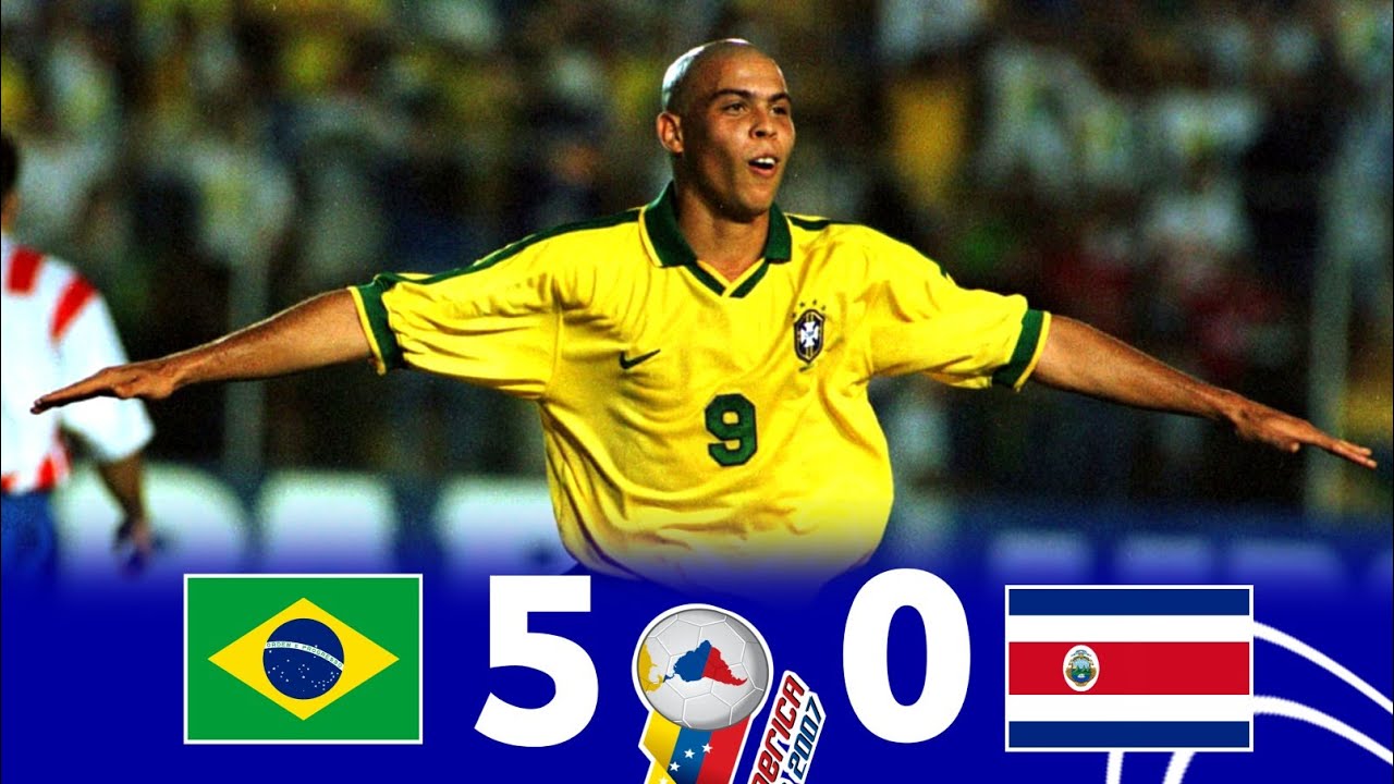 Brazil 5 × 0 Costa Rica (Ronaldo Phenomenon Show) 1997 Copa America Extended Highlight and Goal HD