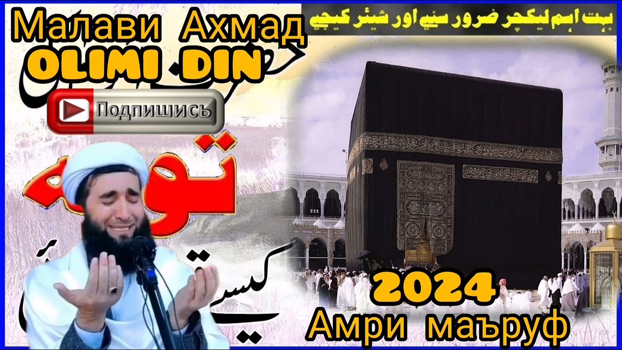 мавлави Ахмад бехтарин амри маъруф гуш кн гирят мия 2024