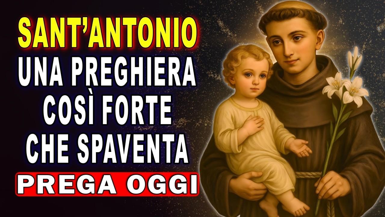 SOLO 1 VOLTA! 🙏 Supplica a Sant’Antonio Quando Non Sai Più Cosa Fare (MIRACOLO) ✨