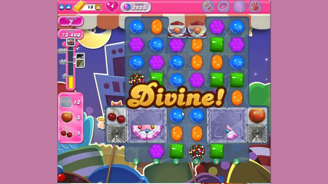 Candy Crush Saga Level 2528 -  no boosters