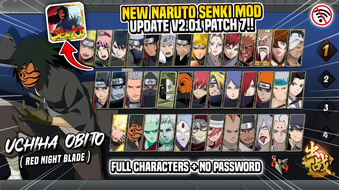 RELEASE‼️Naruto Senki Mod V2.0.1 Patch 7 New Update 2025!! Unlock Mode 5 Vs 5 Download