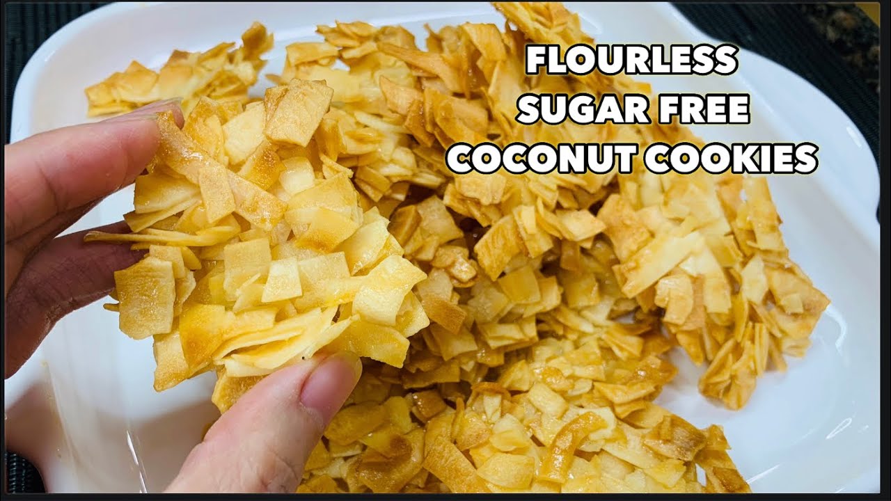 FLOURLESS SUGAR FREE COCONUT COOKIES only 0.83 g net carb
