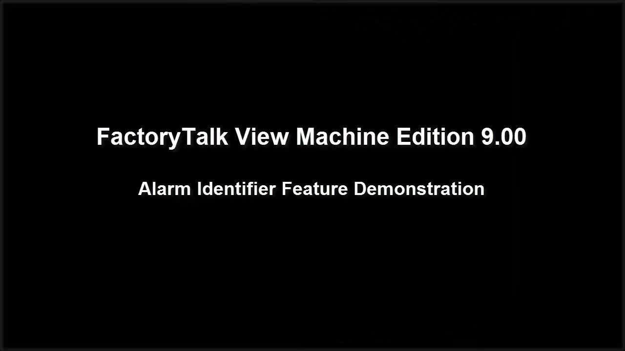 PanelView Plus & FactoryTalk View ME v9.00 Alarm Identifier Demo