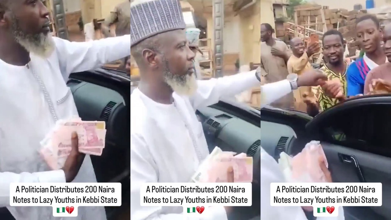 Политик раздал 200 найр молодежи в штате Кебби | TMI Socials