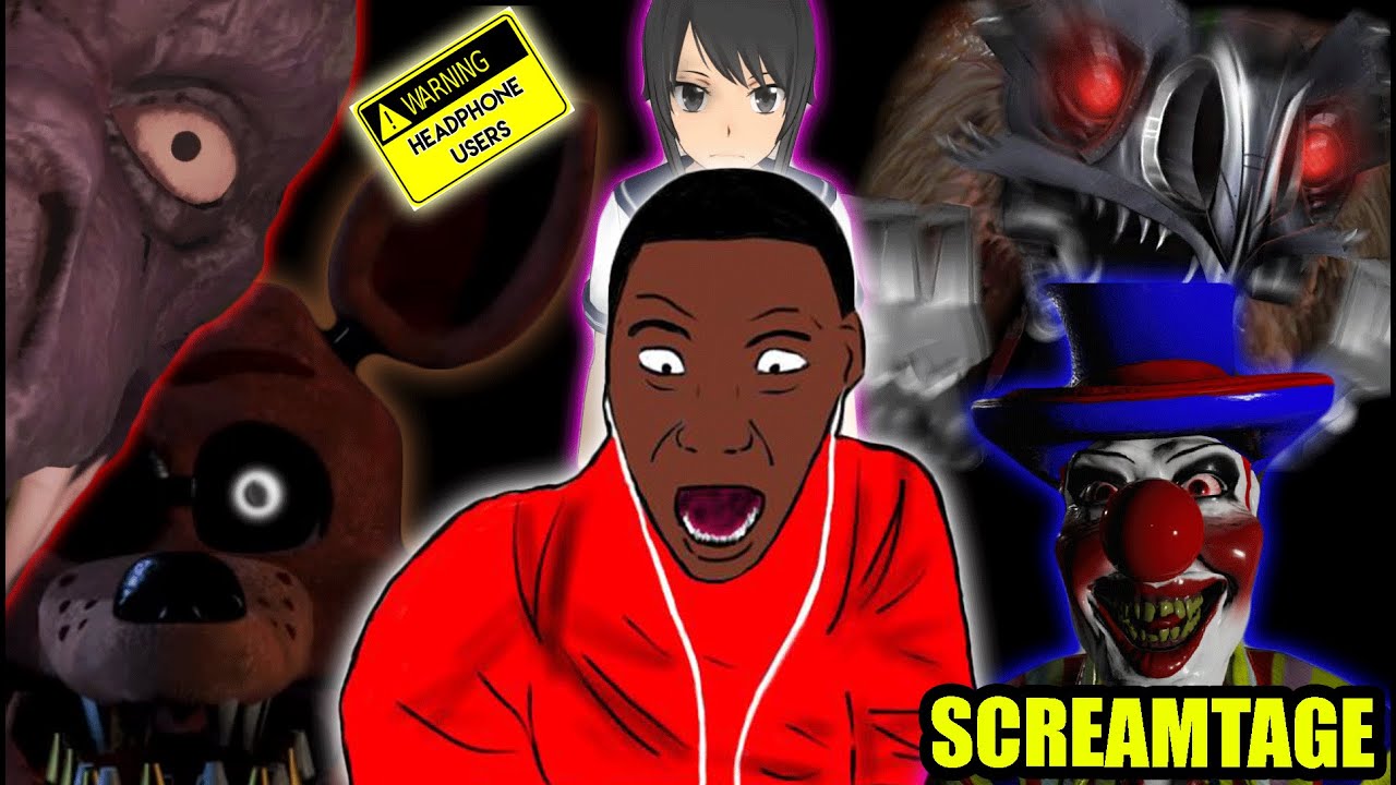 SCREAMTAGE + Funny Moments || Horror Reaction Compilation #9