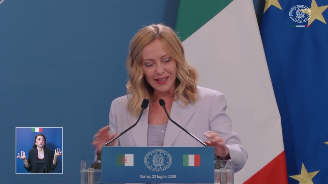 Vertice Italia-Algeria, cerimonia di scambio di accordi e dichiarazioni (traduzione simultanea, LIS)